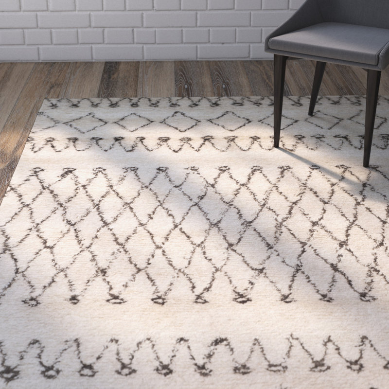 Mercury Row Gholston HandTufted Wool Tan/Brown Area Rug & Reviews